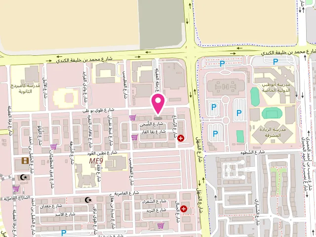 Map showing the location of Hina Laundry at Mussafah Shabiya - 9 - مدينة محمد بن زايد - محمد بن زايد شرق 9 - أبو ظبي - United Arab Emirates