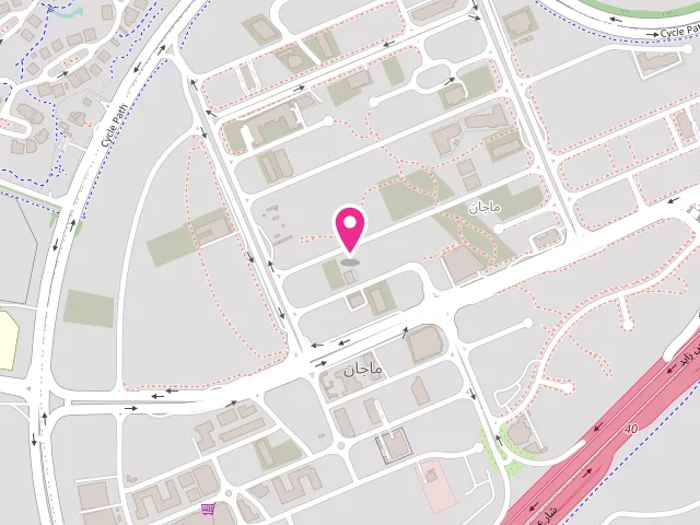 Map showing the location of Hollywood super star laundry at Wadi Al Safa 3 - Majan - Dubai - United Arab Emirates