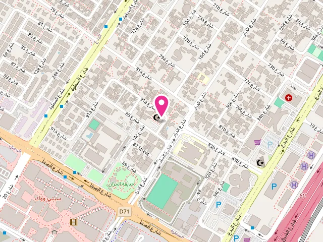 Map showing the location of Home Door Laundry at 138 18c St - Al Satwa - Dubai - United Arab Emirates