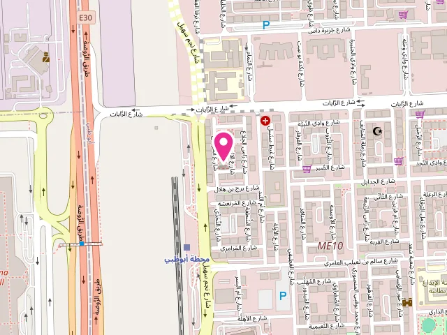 Map showing the location of Iceberg Laundries (WORLD-CLASS LAUNDRY) at Al Khrais St - Mohamed Bin Zayed City - ME10 - Abu Dhabi - United Arab Emirates