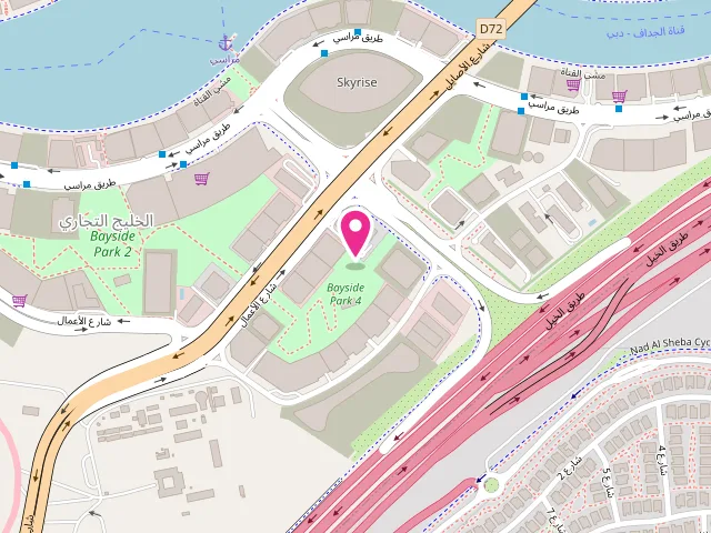 Map showing the location of IMAGE LAUNDRY at Al Asayel St - Business Bay - Dubai - United Arab Emirates