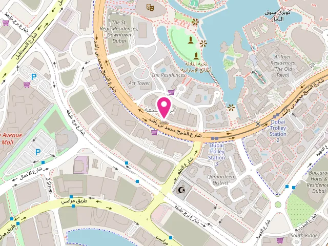 Map showing the location of IMAGE LAUNDRY - DOWNTOWN at Down Town Rd - Burj Khalifa - Downtown Dubai - Dubai - United Arab Emirates