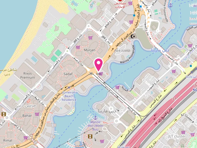 Map showing the location of IMAGE LAUNDRY - DUBAI MARINA at Dubai Marina - Dubai - United Arab Emirates