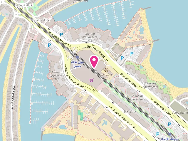 Map showing the location of IMAGE LAUNDRY PALM JUMEIRAH at 447Q+HH - Dubai palm Jumeirah - Dubai - United Arab Emirates