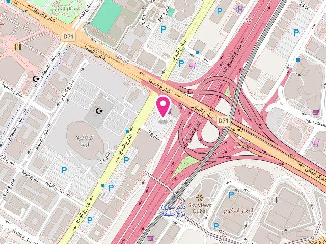 Map showing the location of IMAGE LAUNDRY at Al Wasl - Dubai city - Dubai - United Arab Emirates
