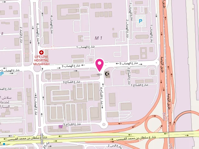 Map showing the location of In & Out Laundry (Main Branch) at Abu Dhabi - Musaffah - M2 - Abu Dhabi - United Arab Emirates