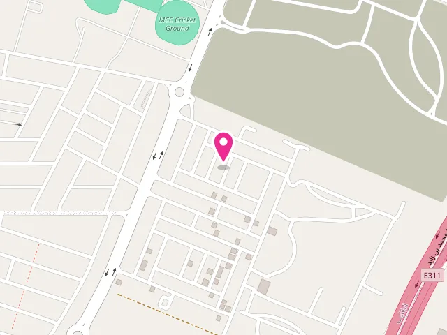 Map showing the location of IZIN LAUNDRY إيزين مصبغة at Alia near - Al Raqaib 2 - Ajman - United Arab Emirates