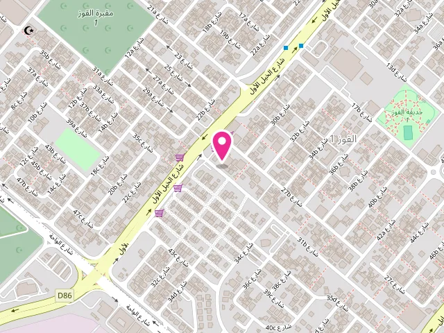 Map showing the location of Jai Ram Laundry at 51 31B St - Al Qouz First - Al Quoz - Dubai - United Arab Emirates