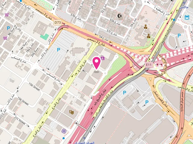 Map showing the location of Jeeves Dry Cleaners and Launderers LLC at Duja Tower - المركز التجاري الأولي - دبي - United Arab Emirates