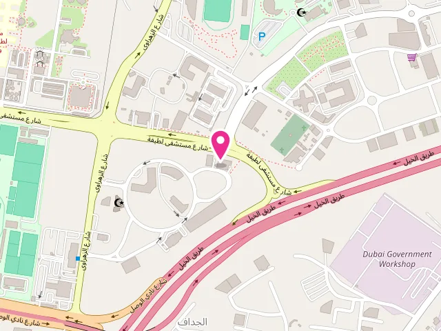 Map showing the location of Just Clean Laundry at Star Bldg - Shop No. 9 - 9th St - Al Jadaf - Dubai - United Arab Emirates