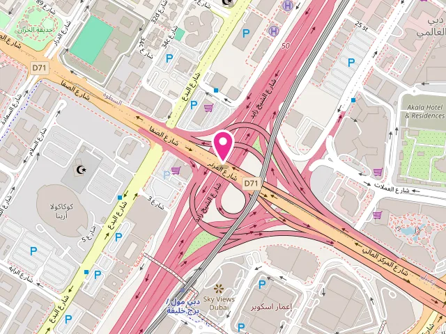 Map showing the location of KDC Laundry 7 at 673C+W8M - Al Wasl - Dubai - United Arab Emirates