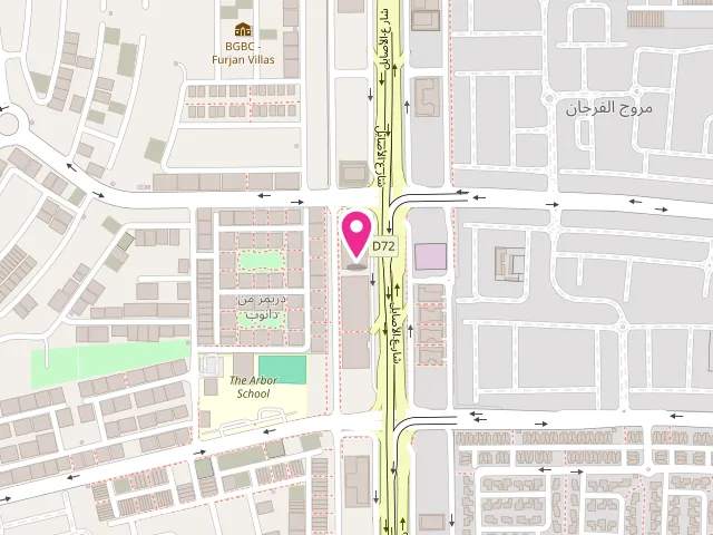 Map showing the location of Kinda laundry at Alasayl - Jabal Ali First - Dubai - United Arab Emirates