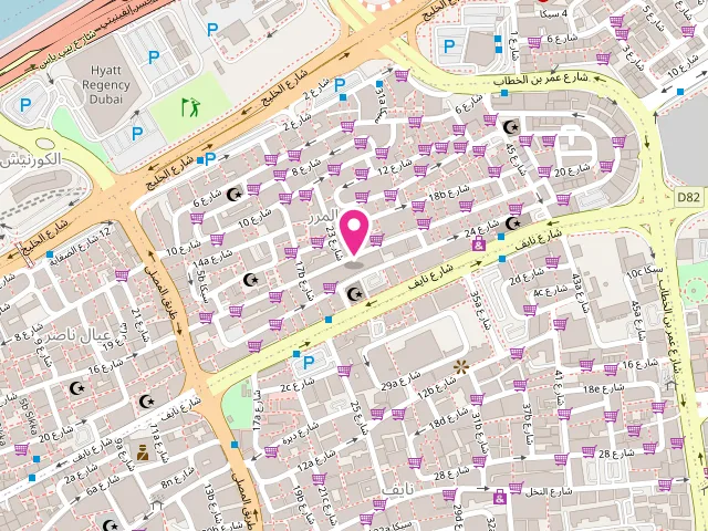 Map showing the location of LaundiCare at 20, Al Murar Othmani Building, Shop #22 - المرر - دبي - United Arab Emirates