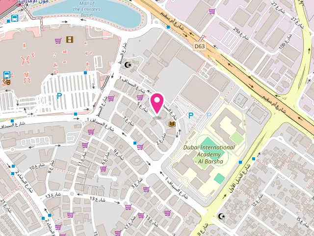 Map showing the location of Laundroville - Laundry & Dry Cleaning at Elite Business Center - opp. Lulu Hyper Market - Al Barsha First - Al Barsha - Dubai - United Arab Emirates