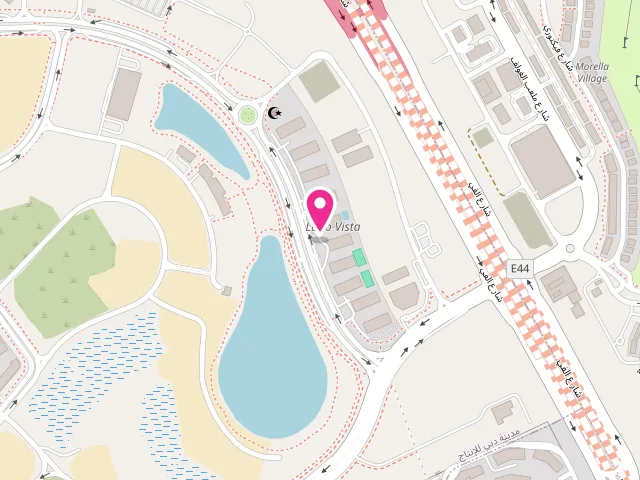 Map showing the location of Laundry Day FZ LLC at Lago Vista Tower B Shop-15 - beside Life pharmacy - Me'aisem First - Dubai Production City - Dubai - United Arab Emirates