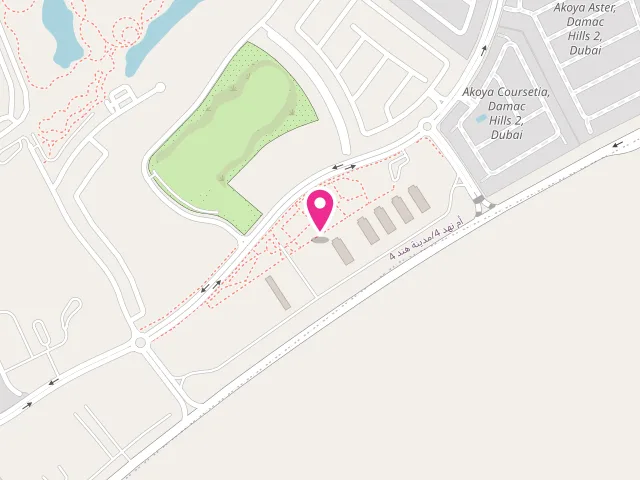 Map showing the location of LaundryVan Damac Hills 2 BR at X9MR+JVQ - VIRIDIS TOWERS - Floor 406 - مدينة هند 4 - داماك هيلز 2 - دبي - United Arab Emirates