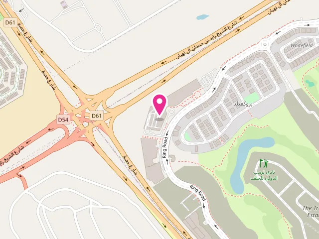 Map showing the location of LaundryVan Damac Hills Br at Carson tower A - Office # 419 - Al Hebiah Third - DAMAC Hills - Dubai - United Arab Emirates