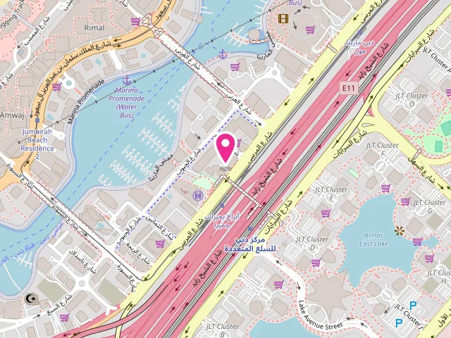 Map showing the location of LaundryVan at Dubai - Dubai Marina - Dubai - United Arab Emirates