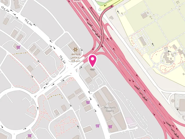 Map showing the location of LaundryVan at Wadi al safa 5 Gate residence 1 shop G02 - وادي الصفا 5 - دبي - United Arab Emirates