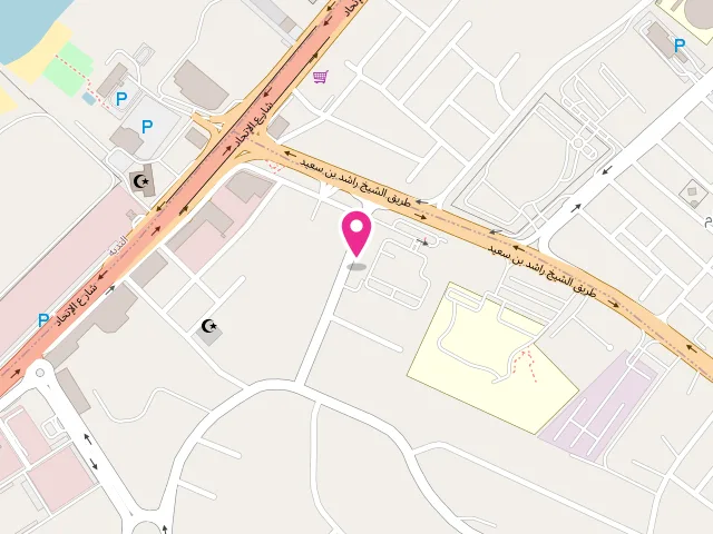 Map showing the location of مصبغة لفانديريا Lavanderia Laundry at Ras Al-Khaimah - Al Dhait - Ras Al Khaimah - United Arab Emirates