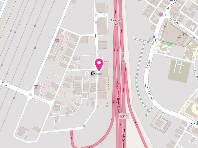 Map showing the location of Lavanderia Laundry at Nadd Al Hamar - Dubai - United Arab Emirates