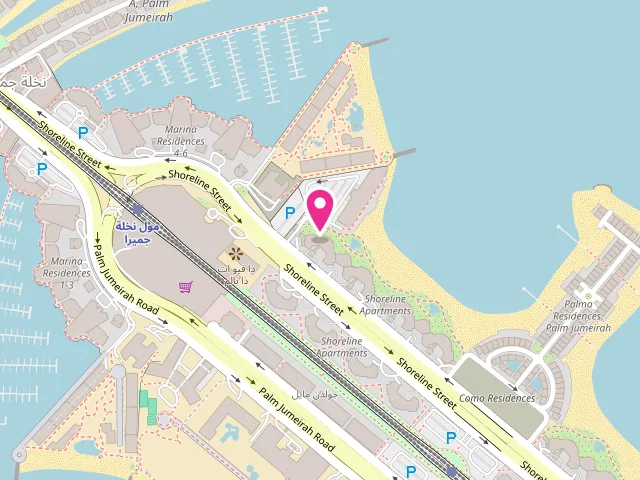 Map showing the location of Lavish Laundry at Al Das - Palm Jumeirah - Dubai - United Arab Emirates