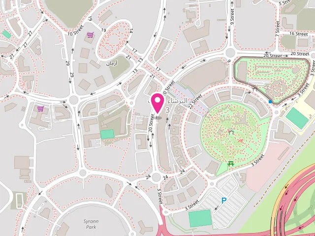 Map showing the location of Le Blanc Laundry at Al Barsha South Third - Arjan - Dubai - United Arab Emirates