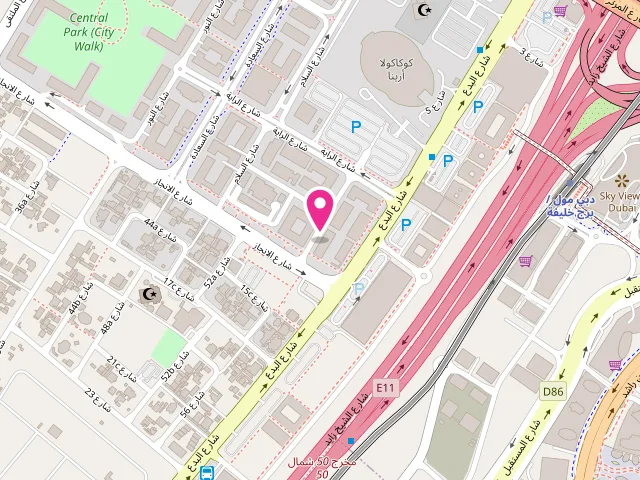 Map showing the location of Le Degraissage Laundry - City Walk at City walk building 22 - الوصل - دبي - United Arab Emirates