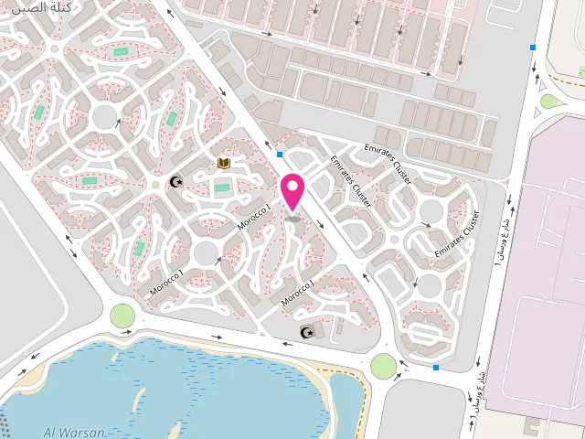 Map showing the location of Lets Laundry at Unnamed Road - Warsan First - Dubai International City - Dubai - United Arab Emirates
