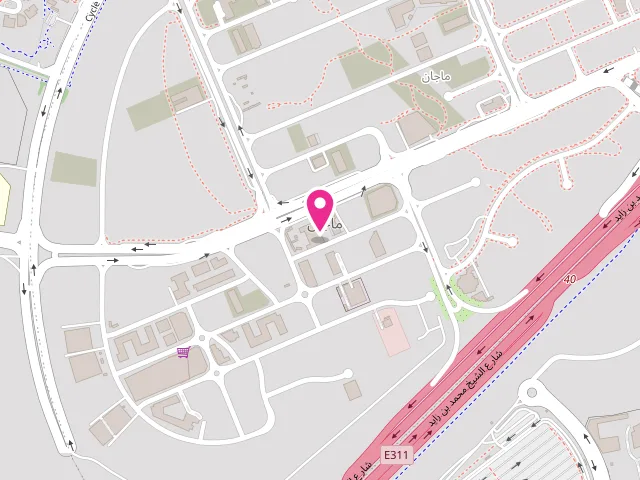 Map showing the location of Lulu Laundry, Majan , Al Barari at 38R8+6G - Wadi Al Safa 3 - Majan - Dubai - United Arab Emirates