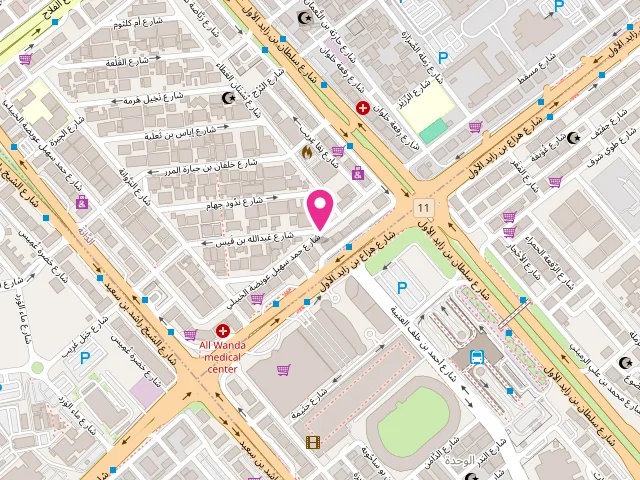 Map showing the location of Luxury Laundry at مراسي دبي - Business Bay - Dubai - United Arab Emirates