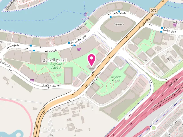 Map showing the location of Maham Laundry & Dry Cleaning at Ground Floor, damac park central - Shop # 9 - Al Asayel St - Business Bay - Dubai - United Arab Emirates