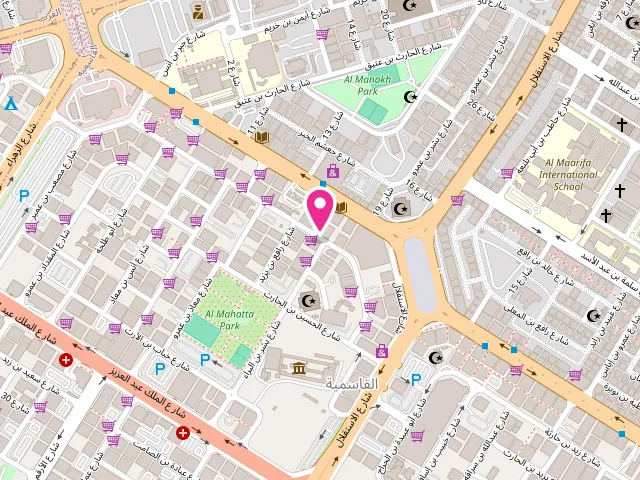 Map showing the location of Mandarin Laundry at Al Mahatta - Hay Al Qasimiah - Sharjah - United Arab Emirates