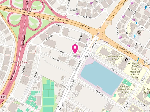 Map showing the location of Maqsood Laundry at Abdul Aziz Building - Al Nahda First - Dubai - United Arab Emirates