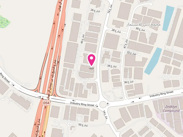 Map showing the location of Master Cleaners at Dubai Investment Park - 2 - Dubai Investment Park Second - Dubai - United Arab Emirates