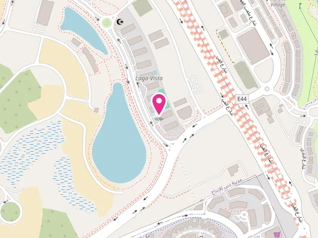 Map showing the location of Max Clean Laundry - Crecent Tower - Branch 2 at Me'aisem First - Dubai Production City - Dubai - United Arab Emirates