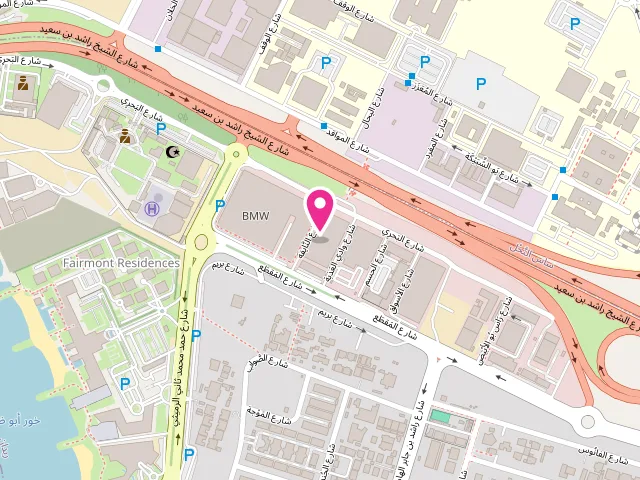 Map showing the location of Mega Laundry at Rabdan - RB1 - Abu Dhabi - United Arab Emirates