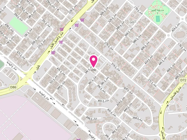 Map showing the location of Merfat Talat Laundry | Laundry Dubai at 55-51 35D Street، Al QuozAl Quoz 1 - Dubai - القوز الأولى - القوز - دبي - United Arab Emirates