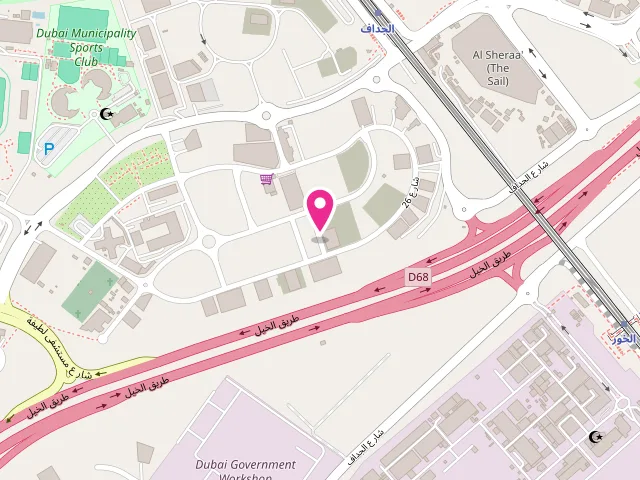 Map showing the location of MM Laundry - Al Jadaf at Ayesha Tower, Shop No - 07 - الجداف - دبي - United Arab Emirates