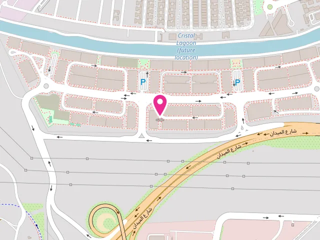 Map showing the location of MM Laundry at Azizi Riviera - Building No-33, Shop No - 08 Meydan One Street - Al Merkadh - Nad Al Sheba 1 - Dubai - United Arab Emirates