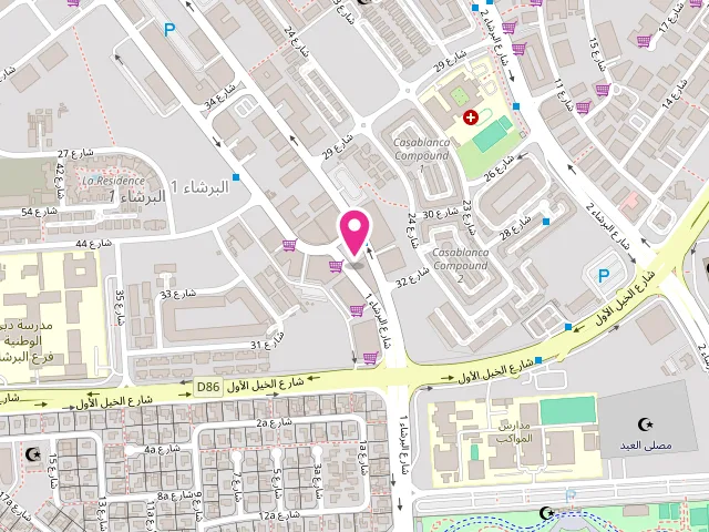 Map showing the location of Modern Basket Laundry at Tilal 14 Shop no 1 - البرشاء الأولى - البرشاء - دبي - United Arab Emirates