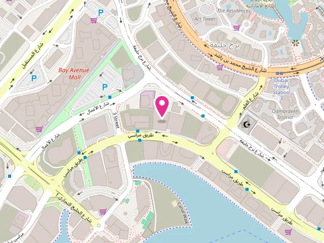 Map showing the location of Modern Dry Cleaners at Business Bay - Clover Bay tower - floor 2 - office 15 - الخليج التجاري - دبي - United Arab Emirates