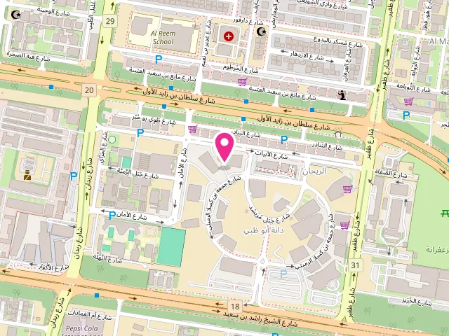 Map showing the location of Moonsun Laundry at Al Falahi Tower A,Juma bin kasla street - Muroor Rd - Al Sa`Adah - E40 - Abu Dhabi - United Arab Emirates