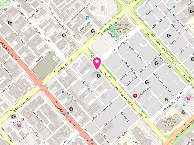 Map showing the location of New Al Zaab Laundry (Abu dhabi) at near everlast wellness medical center - Khalifa Bin Shakhbout St - Al Khalidiyah - W17 02 - Abu Dhabi - United Arab Emirates