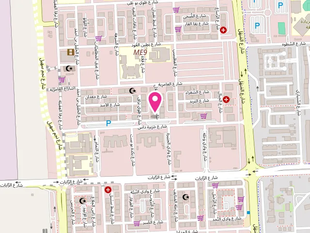 Map showing the location of New Al Zaab Laundry {shabiya 9} at Mohamed Bin Zayed City - ME9 - Abu Dhabi - United Arab Emirates