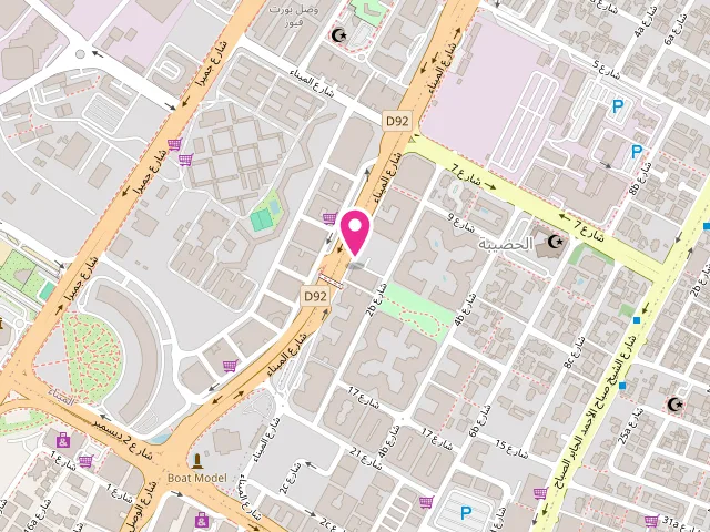 Map showing the location of New Generation Dry Cleaning at 145 Bin Dhaen Holding - Al Mina St - Al Hudaiba - Dubai - United Arab Emirates