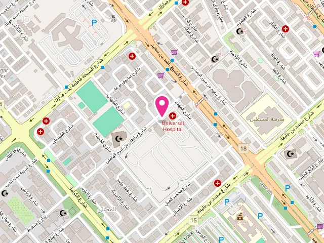 Map showing the location of New York Dry Cleaners and laundry at F95H+QCC - Al Manhal - W15 02 - Abu Dhabi - United Arab Emirates