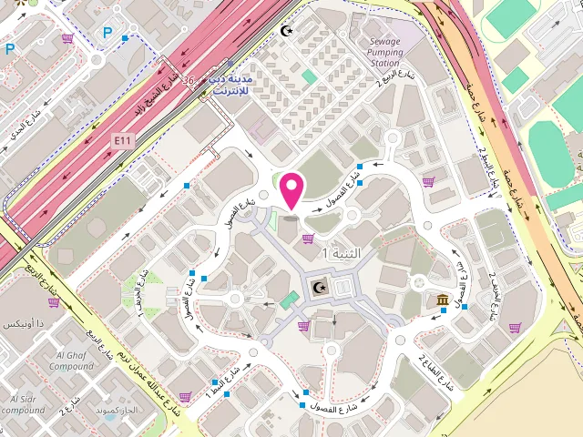 Map showing the location of Nickmond Laundry at Dubai - Al Thanyah First - Barsha Heights - Dubai - United Arab Emirates