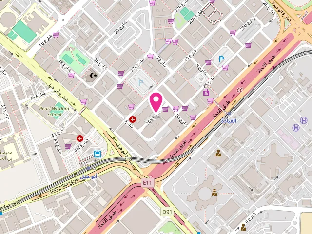 Map showing the location of Noor Al Najm (NAN) Laundry at Dubai - Hor Al Anz East - Deira - Dubai - United Arab Emirates