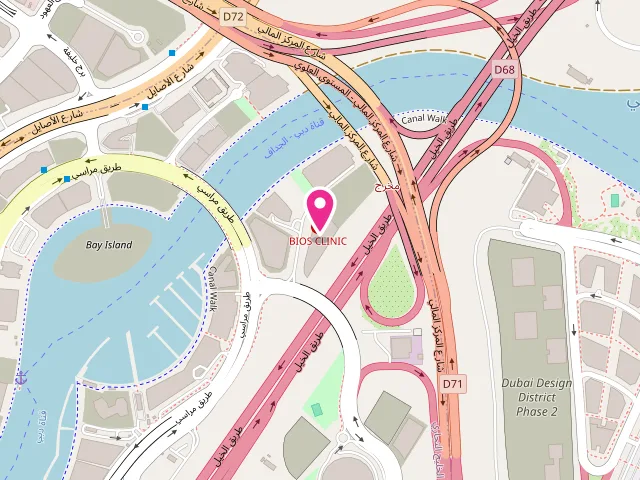 Map showing the location of Novix Laundry at The Bay Tower - Business Bay - Business Bay - Dubai - United Arab Emirates